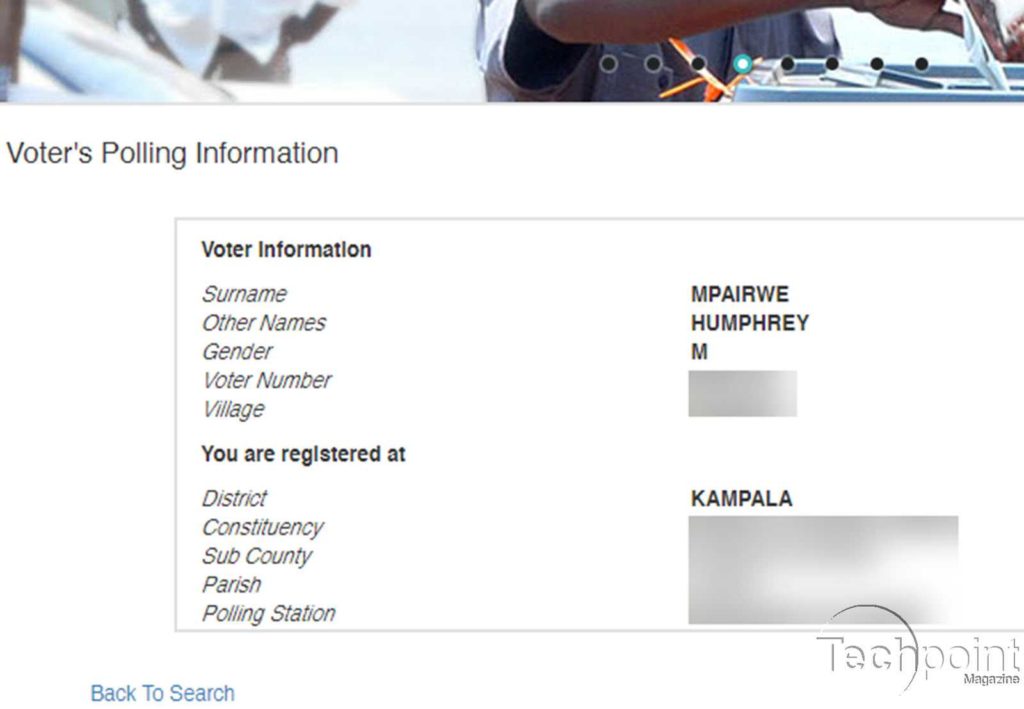 uganda voter information