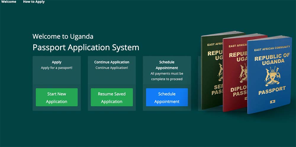 applying for a ugandan passport online