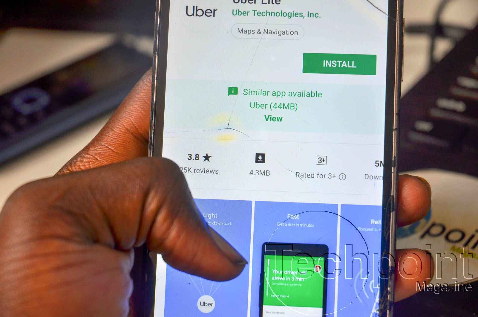 Uber lite app android