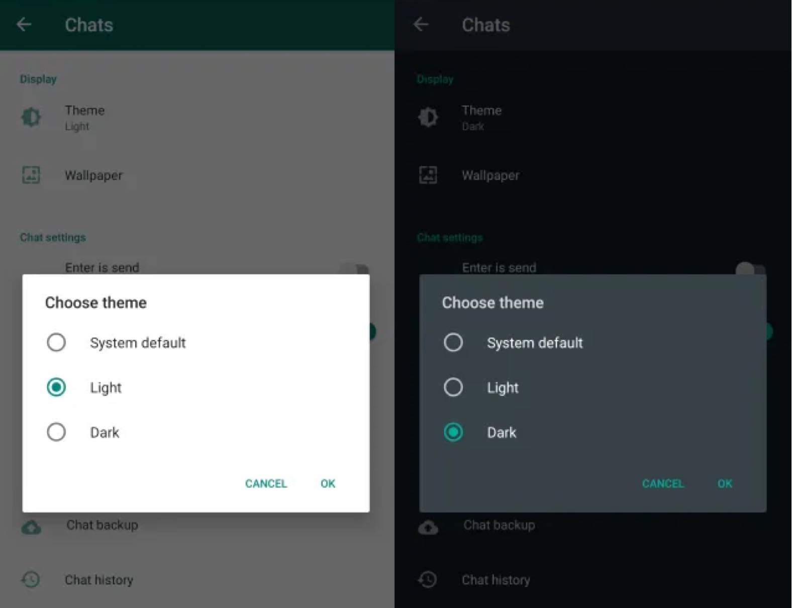 How to activate WhatsApp dark mode on Android