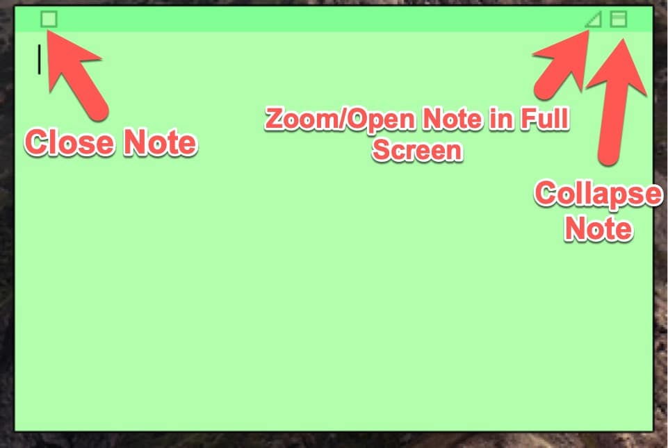 pin sticky notes to desktop mac