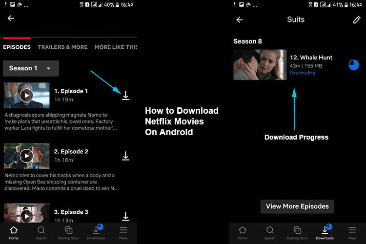 How download Netflix Movies on Android