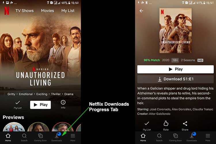 Netflix Movies on Android