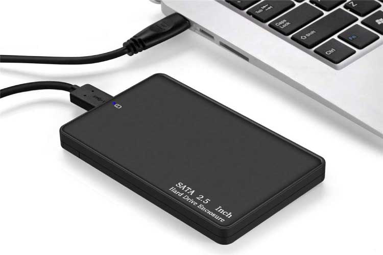 External Hard Disk Connected to a Computer