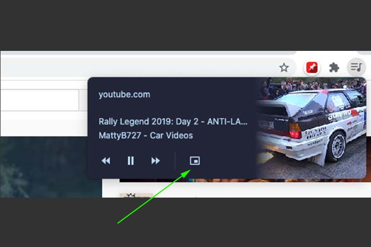 Google Chrome Floating Video Picture in Picture player