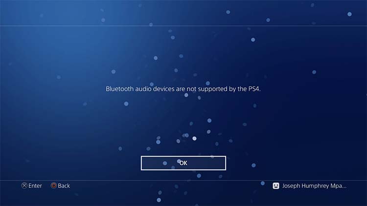 PS4 Non Supported Bluetooth Devices