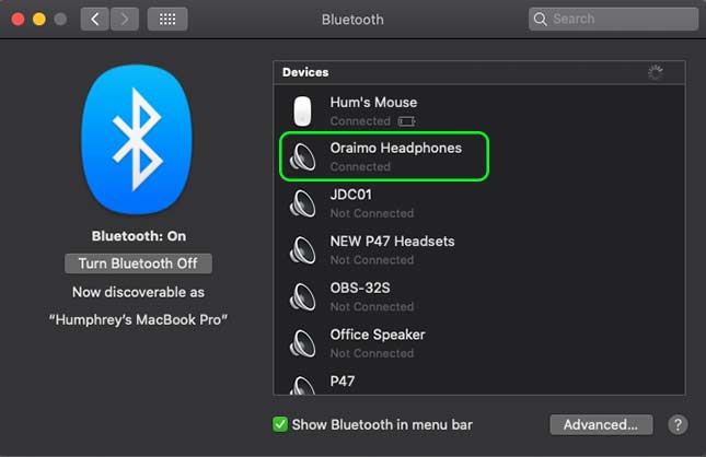 How to Rename Bluetooth devices on macbook pro or air