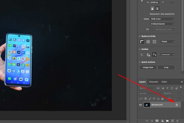 How to Unlock a Background layer in Photoshop
