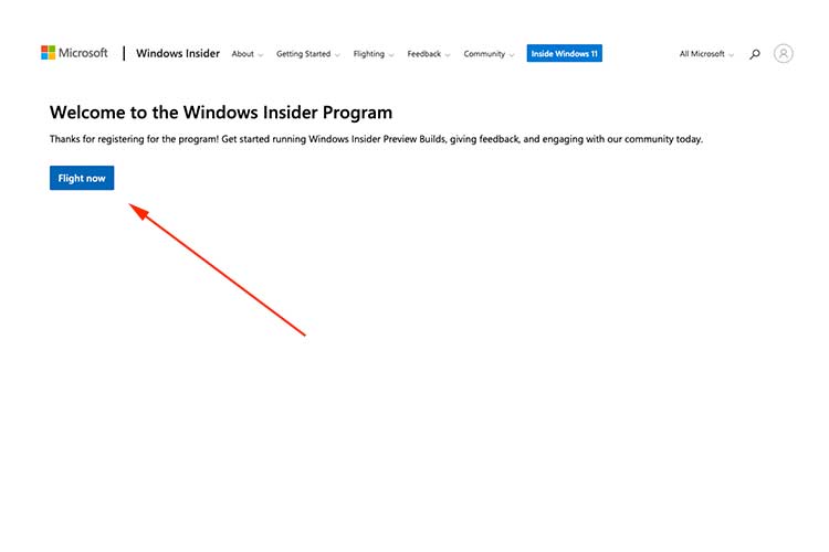 Join Windows Insider Program