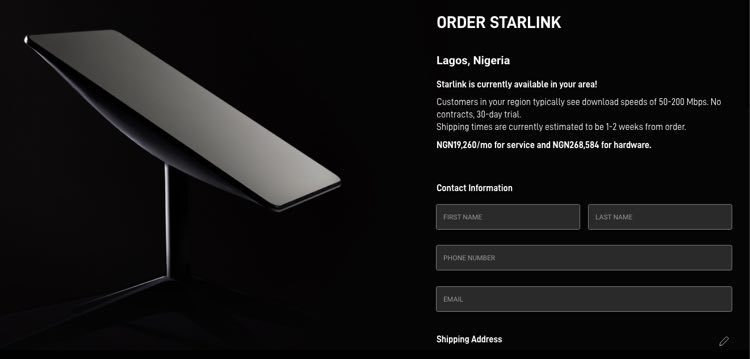 Order and Get Starlink in Nigeria